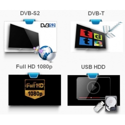 Qviart COMBO IPTV DVB-S2 + DVB-T WIFI