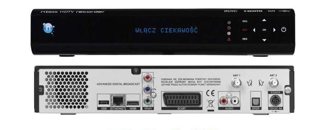 DEKODER 5800SX TYŁ I PRZÓD