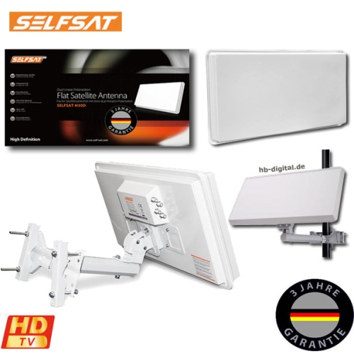 ANTENA PŁASKA SELFSAT QUAD - H30D4