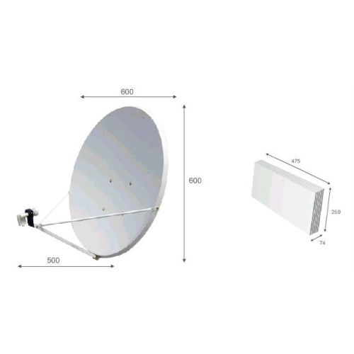 ANTENA PŁASKA SELFSAT SINGLE - H30D1