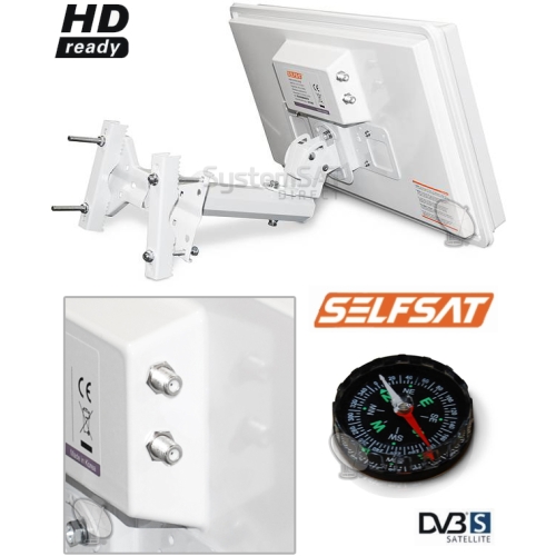 ANTENA PŁASKA SELFSAT TWIN - H30D2