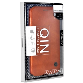 ETUI NILLKIN QIN LEATHER CASE GALAXY J5 2017, BRĄZOWE