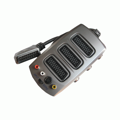 Rozdzielacz EURO-SCART 3GN. SCART + 3RCA + SVHS HQ - ZLA0428