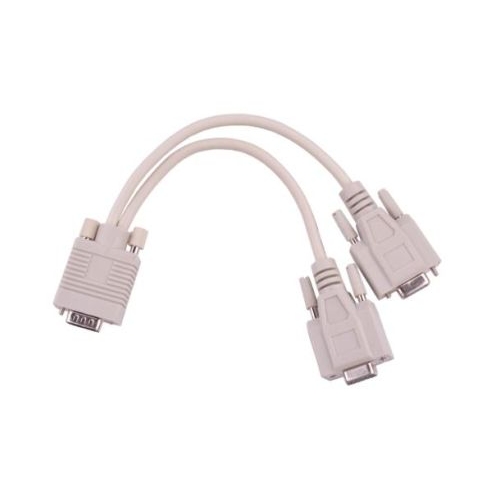 Adapter VGA (15pin męski) - 2x (15pin żeński)
