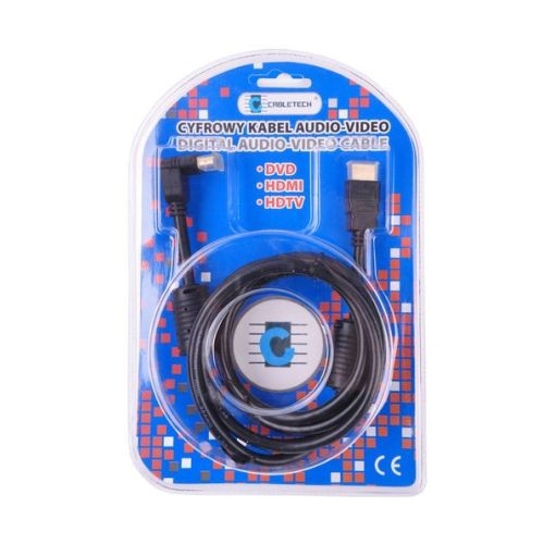 Kabel HDMI-HDMI kątowy 1.8m