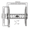 Uchwyt Basic do ściany 32-55 cali czarny LCD/PDP LP09 UCH0120