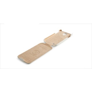 Oryginalne Etui skórzane iCarer do Samsunga Galaxy S  IV Flip Case series Białe