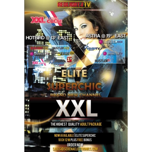 ELITE REDLIGHT SUPERCHIC HD 11CH/12M, VIACCESS, 7CH HOTBIRD 13°, 4CH ASTRA 19.2°
