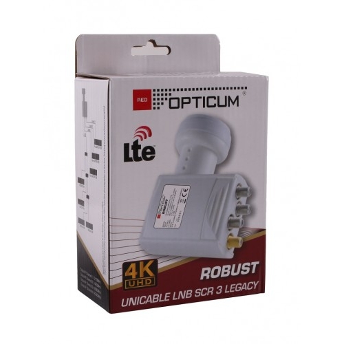 LNB UNICABLE OPTICUM ROBUST SCR + TRIPLE LEGACY (7 ODBIORNIKÓW)