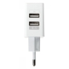 Ładowarka sieciowa USB Kruger&Matz KM0017 z dwoma gniazdami USB 2.1A + 1A