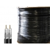 Kabel koncentryczny RG59 Tri Shield FBF czarny TriShield