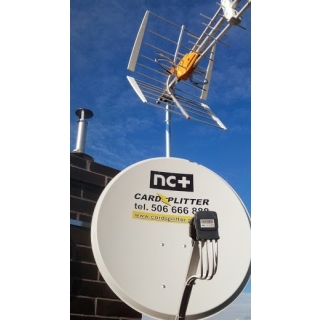 Antena 80 cm + konwerter Quad PROMOCJA