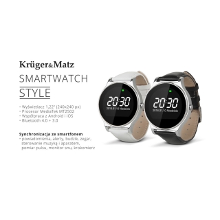 Smartwatch Kruger&Matz STYLE czarny (KM0431)