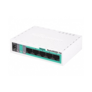 RouterBoard MikroTik RB750 5xLAN PoE Atheros AR7240 300MHz