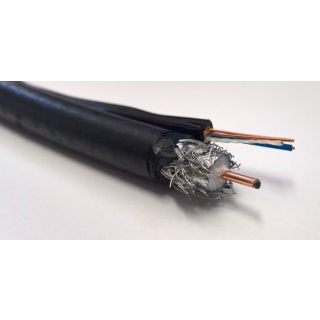 Kabel koncentryczny zewnętrzny RG11 Dual Shield czarny