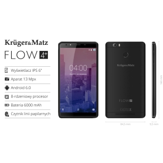 Smartfon Kruger&Matz FLOW 4+ (KM0441-B/S)