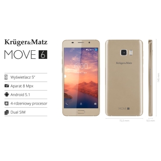 Kruger&Matz Move 6 - 3 kolory Super Smartfon Dual-Sim