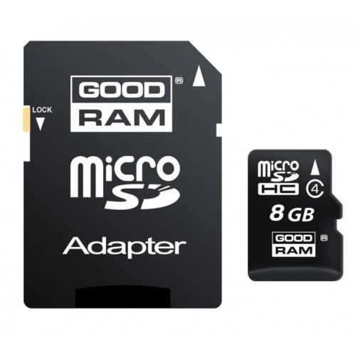 Karta pamięci microSDHC 8GB CLASS4 GOODRAM