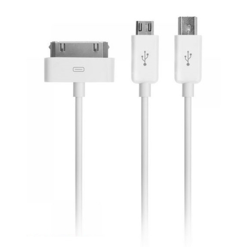 Zestaw M-LIFE (ML0606) ładowarka sieciowa USB 1A ładowarka samochodowa 2.1A Kabel USB 3w1