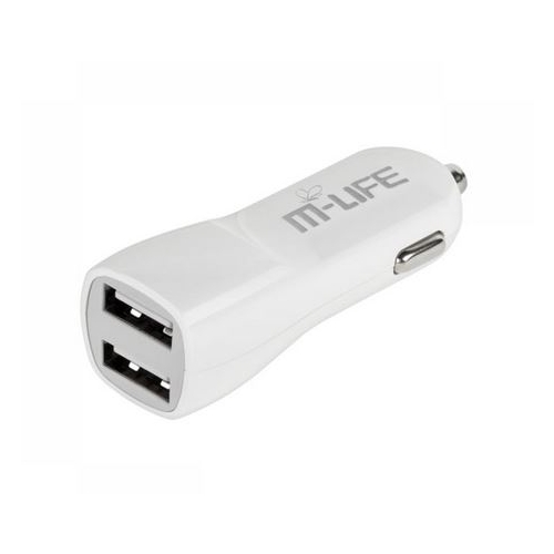 Zestaw M-LIFE (ML0606) ładowarka sieciowa USB 1A ładowarka samochodowa 2.1A Kabel USB 3w1