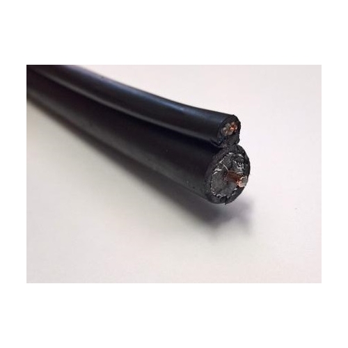 Kabel koncentryczny zewnętrzny RG11 Dual Shield czarny