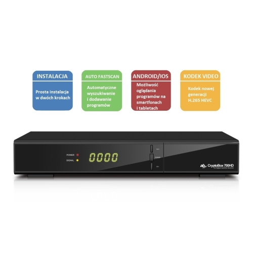 Dekoder CryptoBox CR 700 HD IPTV H.265 Nowość !!!