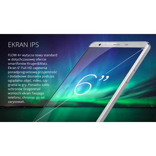 Smartfon Kruger&Matz FLOW 4+ (KM0441-B/S)