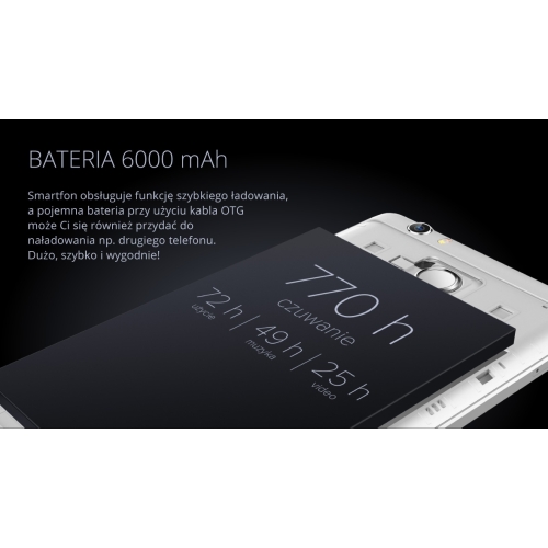 Smartfon Kruger&Matz FLOW 4+ (KM0441-B/S)