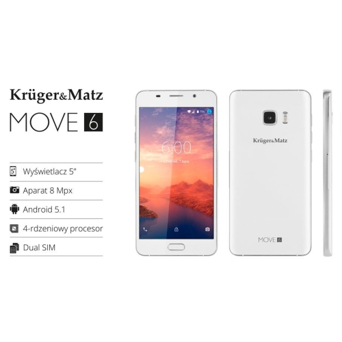 Kruger&Matz Move 6 - 3 kolory Super Smartfon Dual-Sim