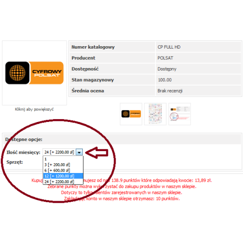 Pakiet prepaid Premium HD Cyfrowego Polsatu