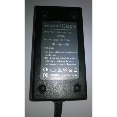 Replacement AC Adapter (12V - 5A)