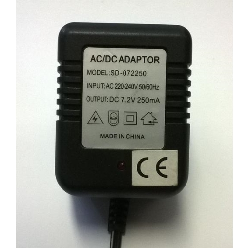 Zasilacz 2-pin SD-072250 (7.2V - 250mA)