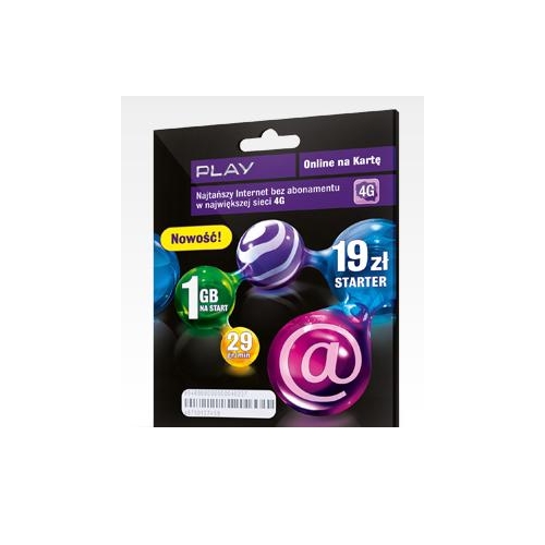 Starter Play Online 19 pln 1GB