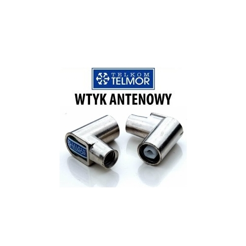 Wtyk TELMOR szybkie złącze kątowe żeńskie (radiowe) DVB-T