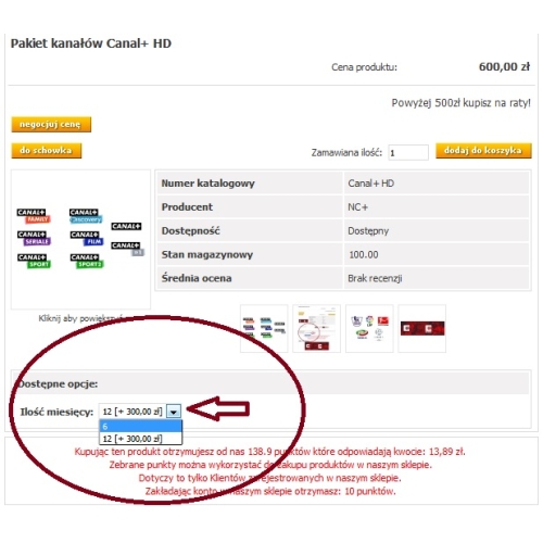 Pakiet 8 kanałów Canal+ HD